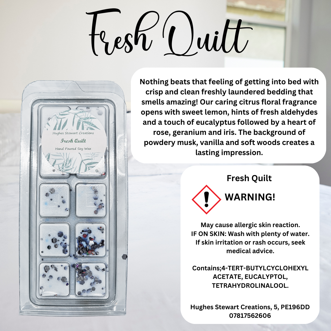 Fresh Quilt Wax Melt -Laundry Snap Bar