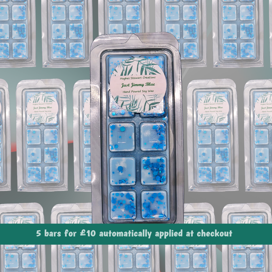 Just Jimmy Blue Wax Melt - Male Cologne Dupe Snap Bar