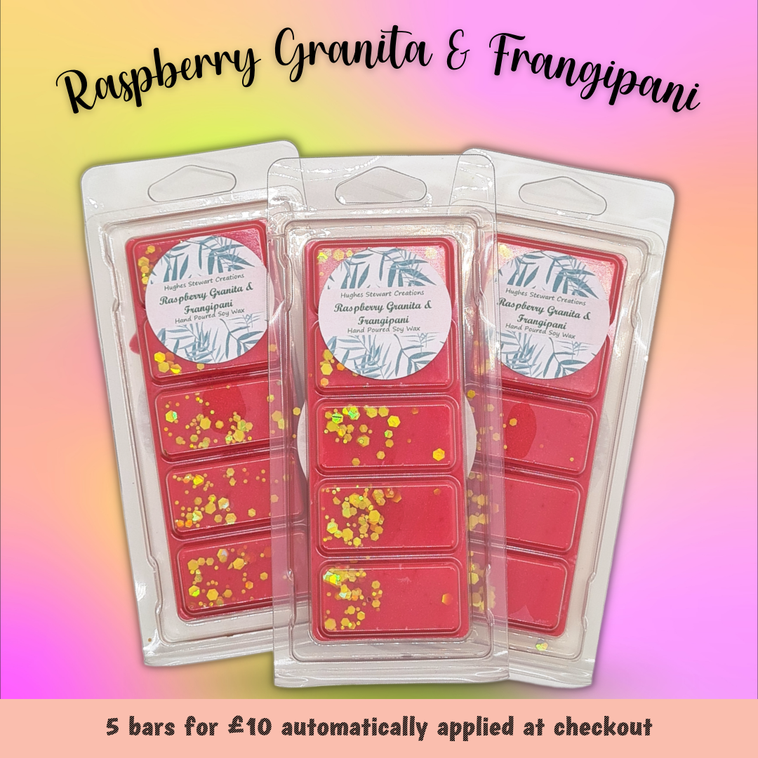 Raspberry Granita & Frangipani Wax Melt - Snap Bar