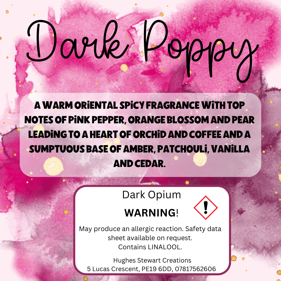 Dark Poppy Dupe Wax Melt - Snap Bar