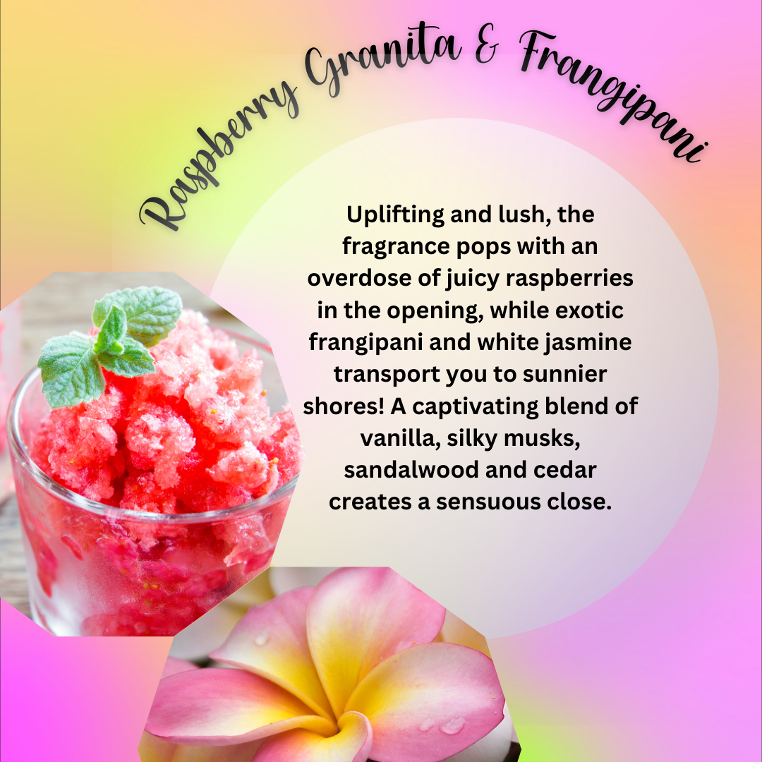 Raspberry Granita & Frangipani Wax Melt - Snap Bar