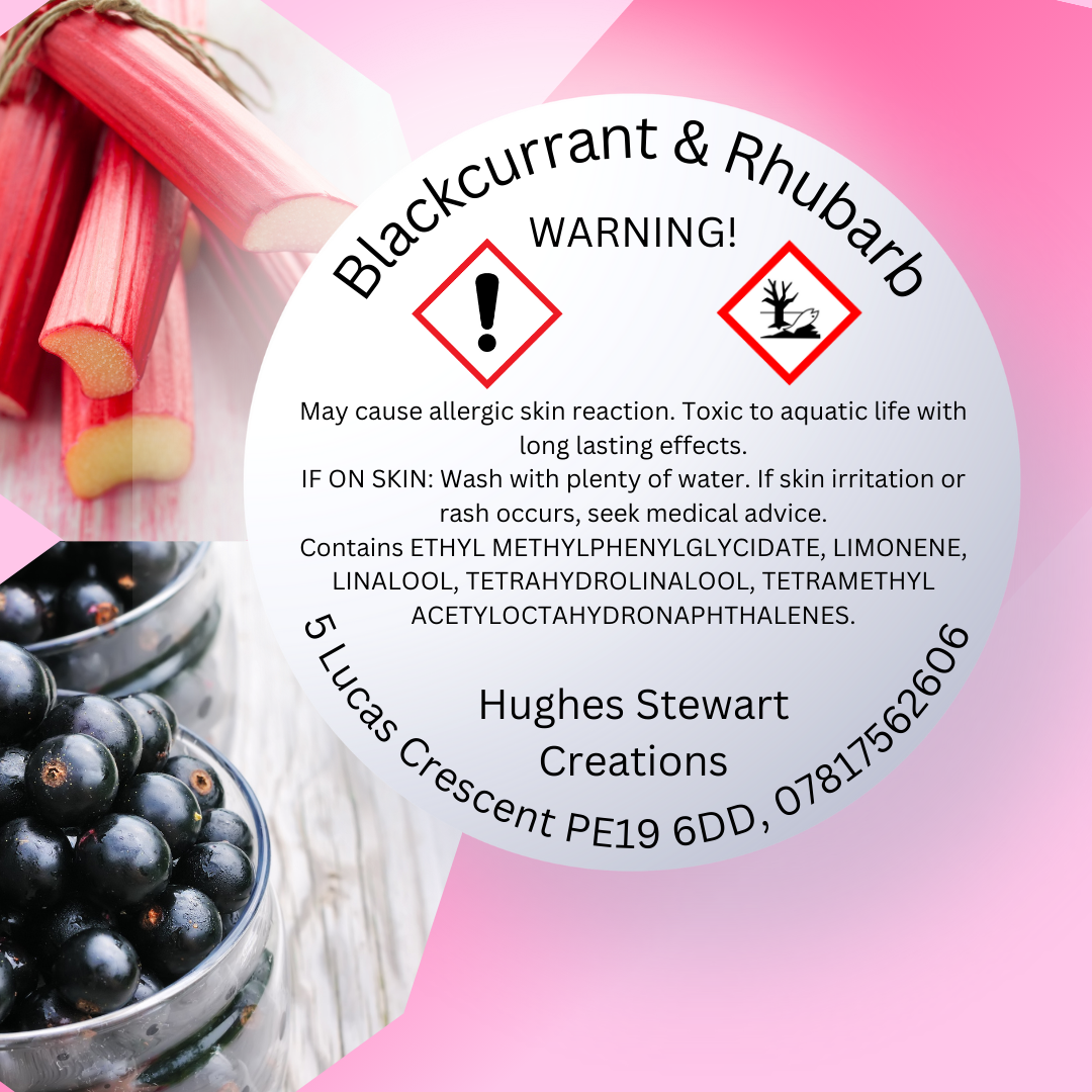 Blackcurrant & Rhubarb Wax Melt Snap Bar