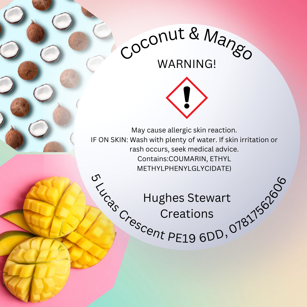 Coconut & Mango Wax Melt - Snap Bar