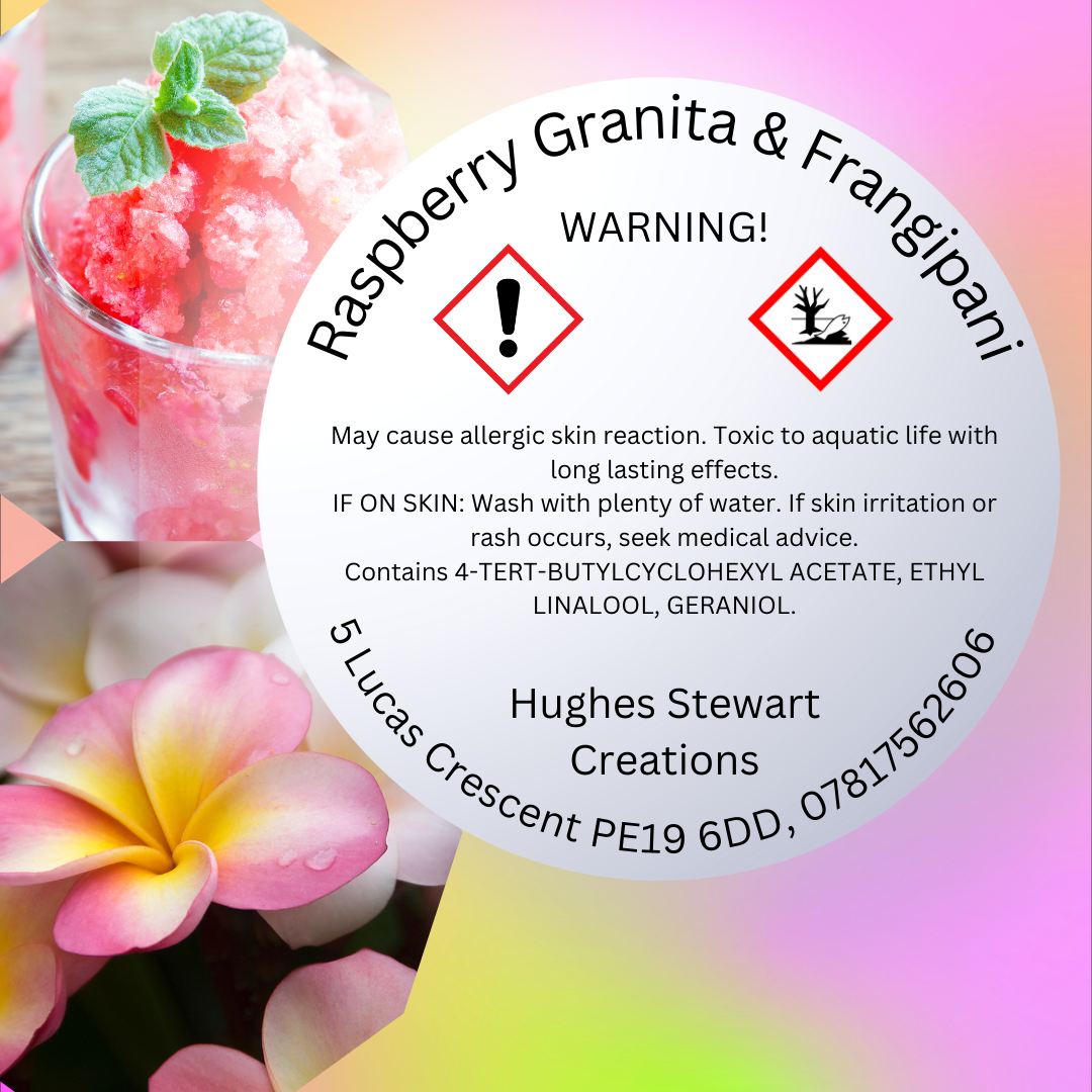 Raspberry Granita & Frangipani Wax Melt - Snap Bar