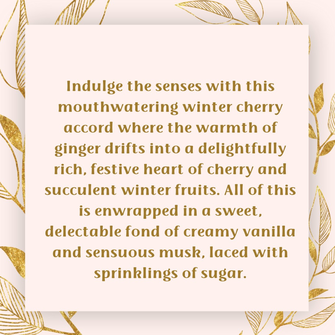 Winter Cherry & Ginger Frosting Wax Melts- Snap Bar