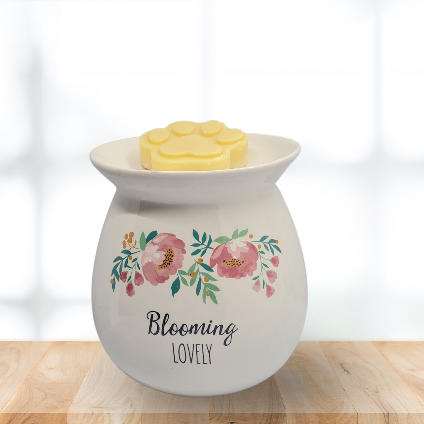 Blooming Lovely Wax Burner- White