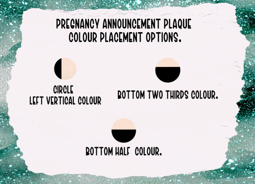 Personalised Wooden Pregnancy Announcement Plaques.