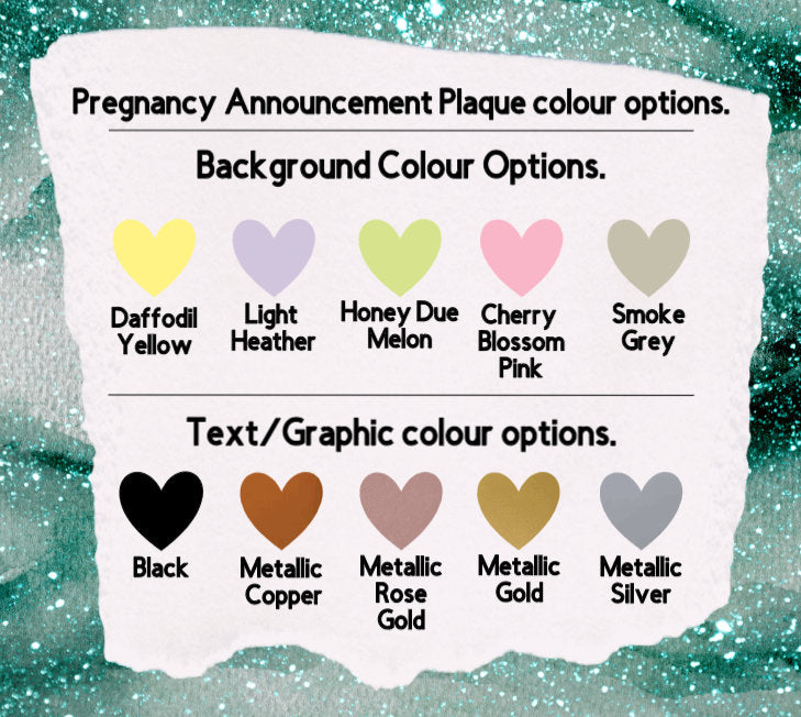 Personalised Wooden Pregnancy Announcement Plaques.