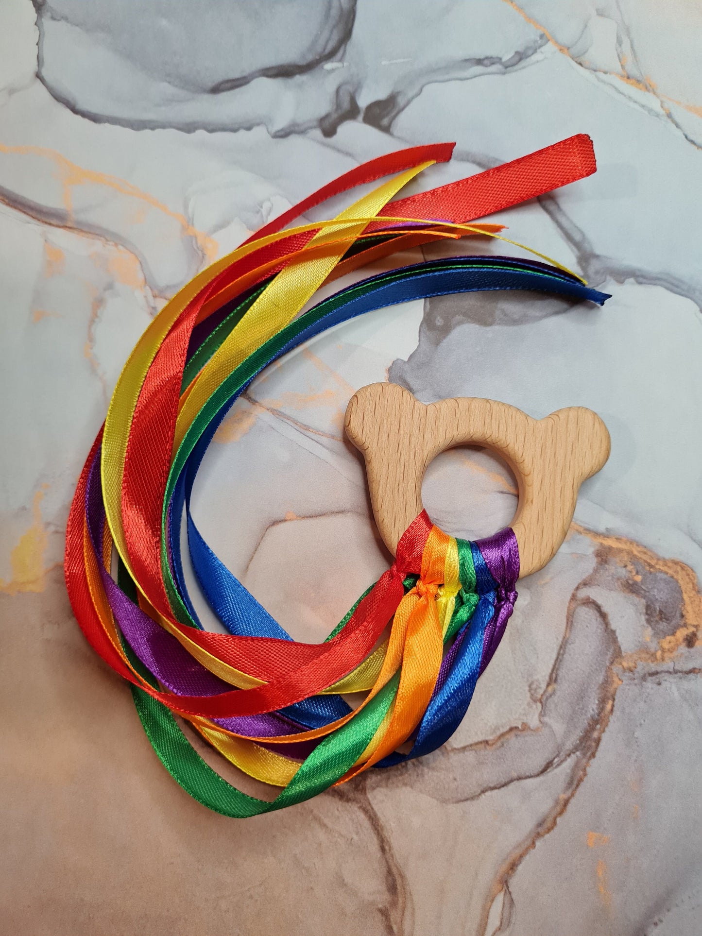 Wooden Sensory Toy- Bright Rainbow