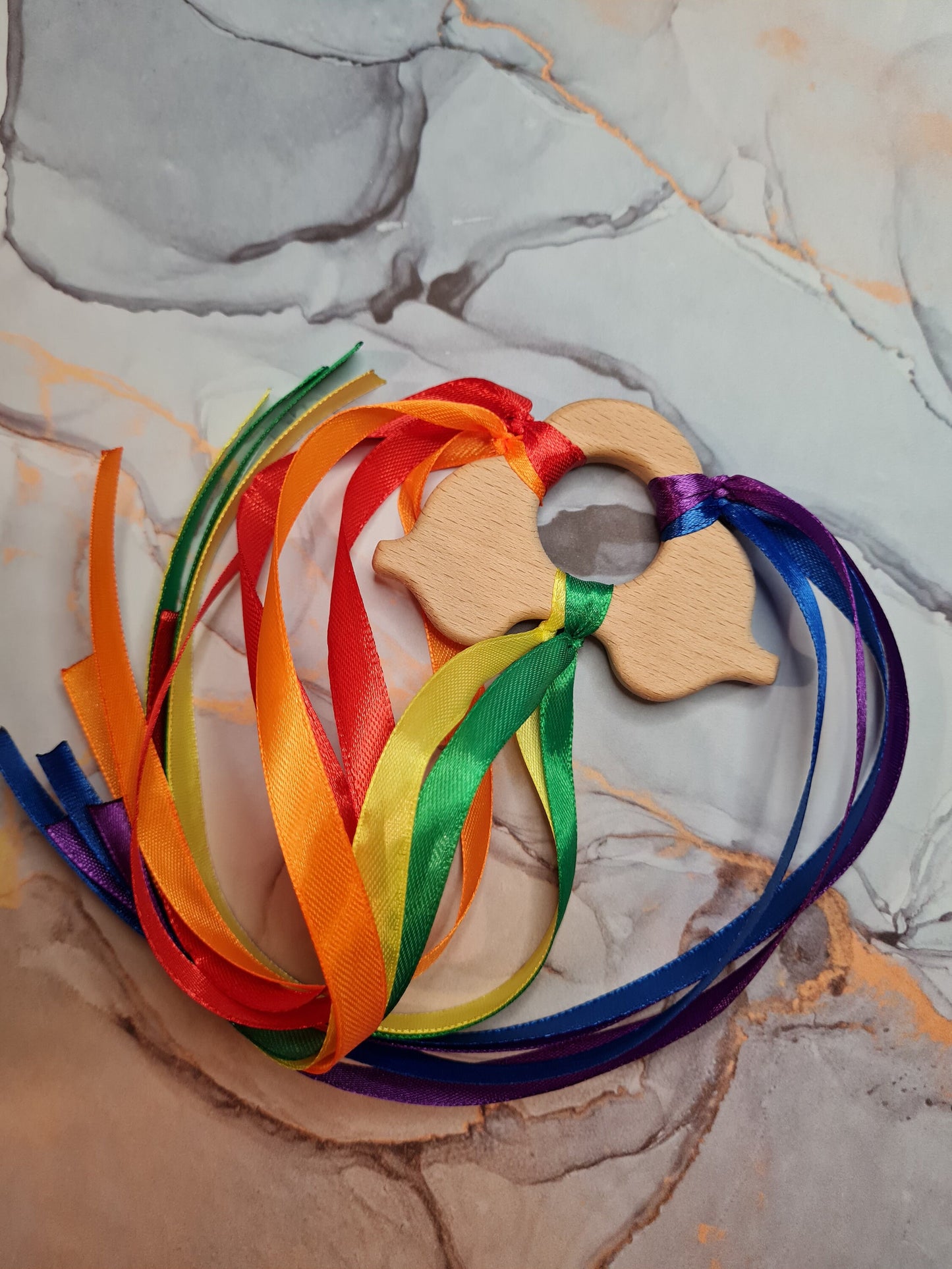 Wooden Sensory Toy- Bright Rainbow