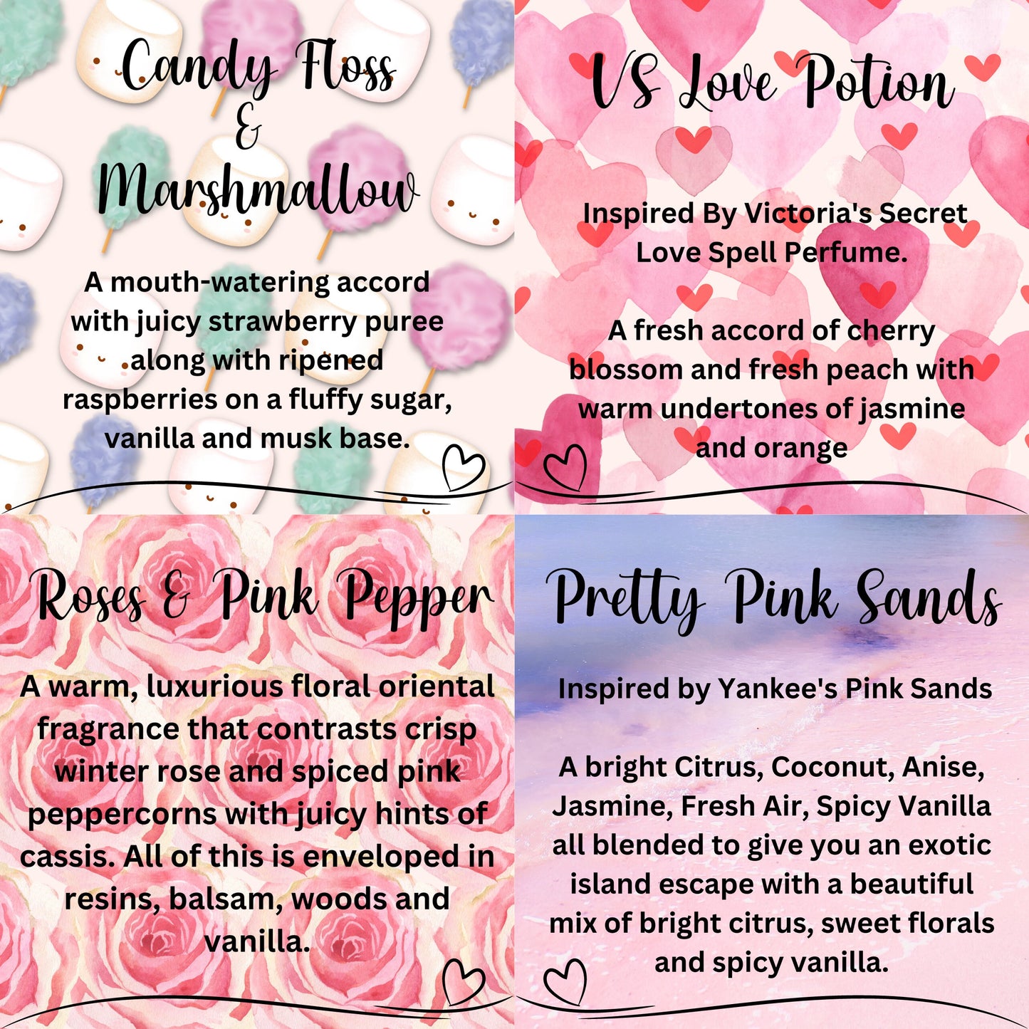 Geo Heart Wax Melt tubs - Scoopies