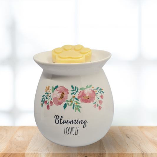 Blooming Lovely Wax Burner- White