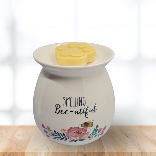 Bee-utiful Wax Burner- White