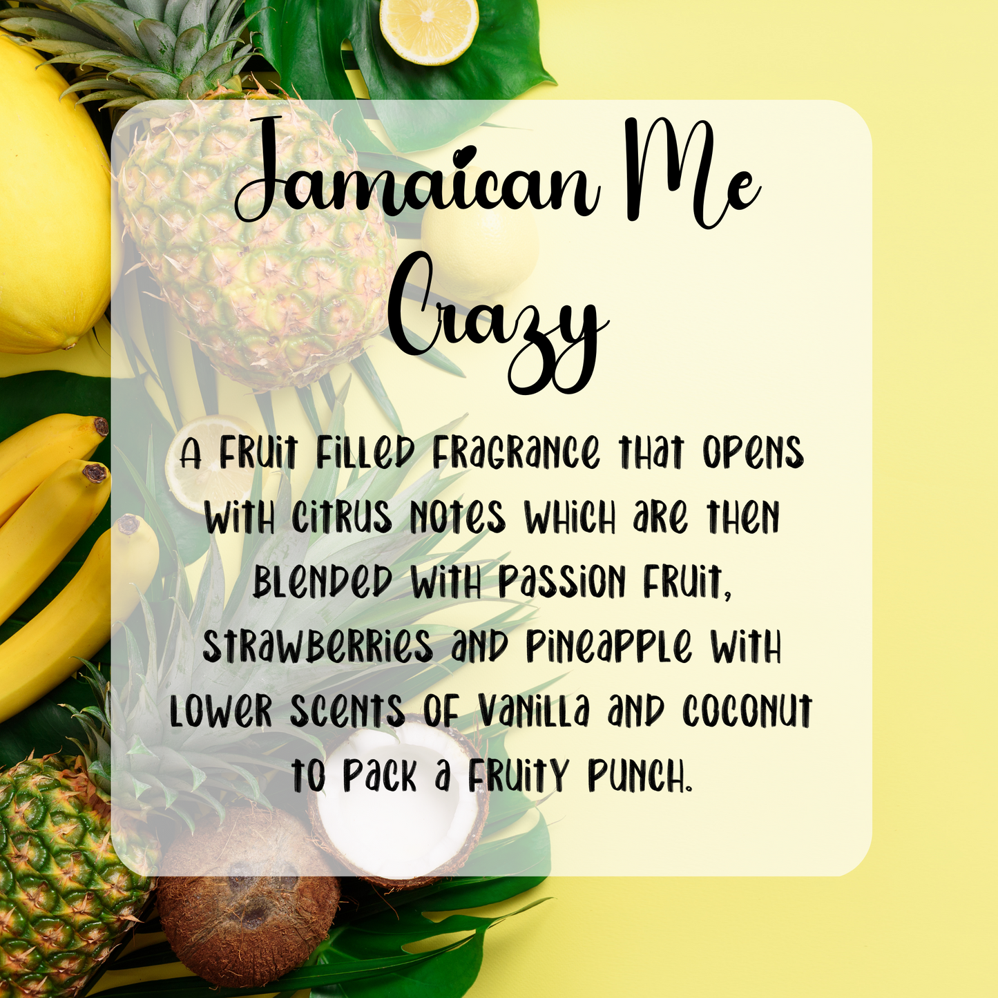 Jamaican me crazy Wax Melt - Snap Bar