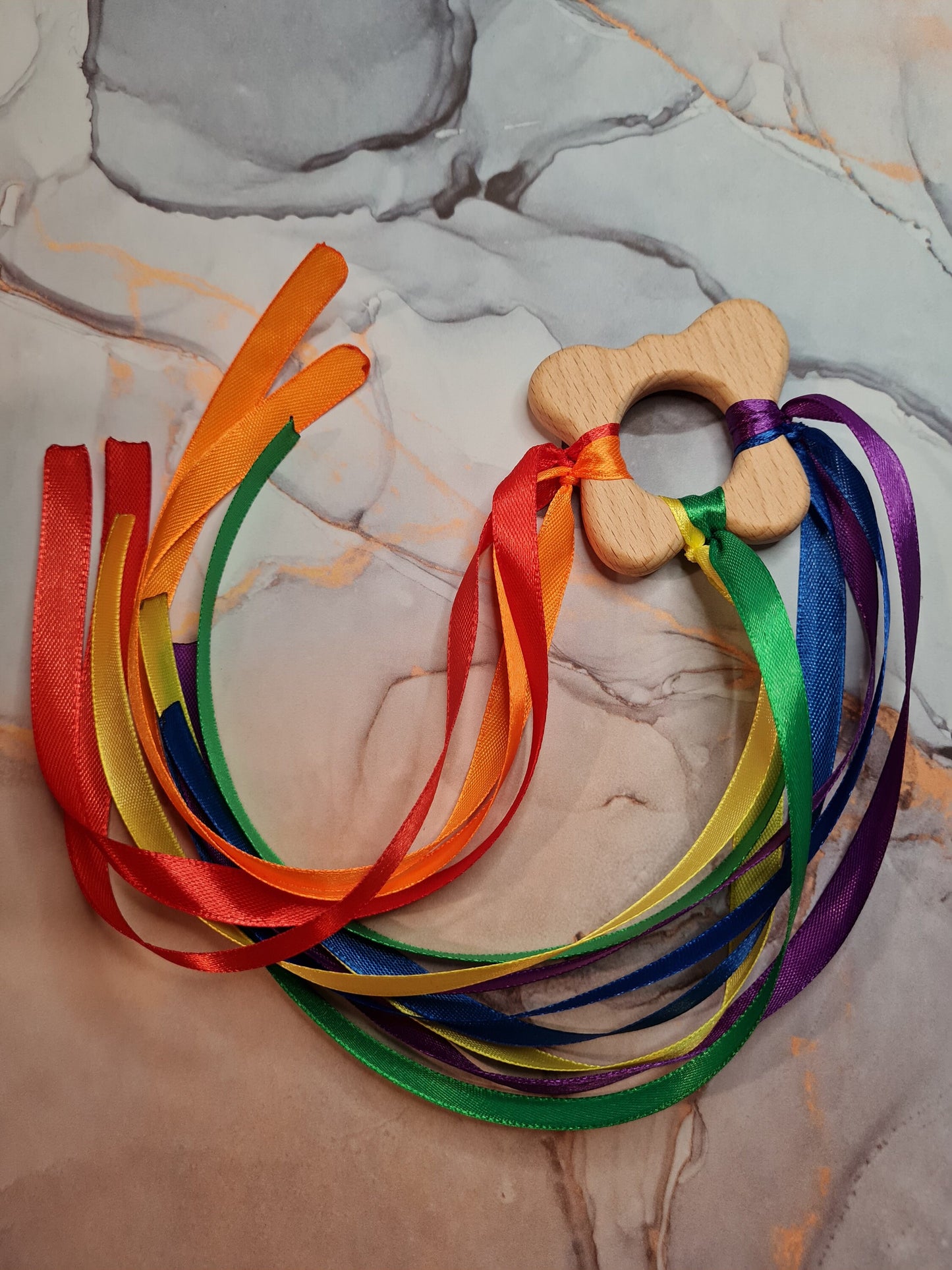 Wooden Sensory Toy- Bright Rainbow